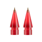 For Apple Pencil 1/2 2pcs Stylus Transparent Replacement Needle Nib, Spec:, Extended (Red), Extended (Blue), Extended (Green), Extended (Pink), Extended (Gray), Extended (Gold), Extended (Purple), Round (Red), Round (Blue), Round (Green), Round (Pink) ...
