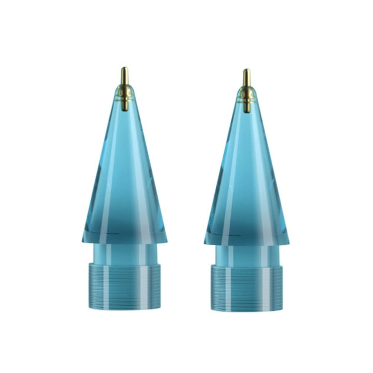 For Apple Pencil 1/2 2pcs Stylus Transparent Replacement Needle Nib, Spec:, Extended (Red), Extended (Blue), Extended (Green), Extended (Pink), Extended (Gray), Extended (Gold), Extended (Purple), Round (Red), Round (Blue), Round (Green), Round (Pink) ...