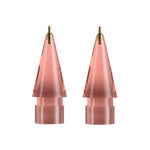 For Apple Pencil 1/2 2pcs Stylus Transparent Replacement Needle Nib, Spec:, Extended (Red), Extended (Blue), Extended (Green), Extended (Pink), Extended (Gray), Extended (Gold), Extended (Purple), Round (Red), Round (Blue), Round (Green), Round (Pink) ...