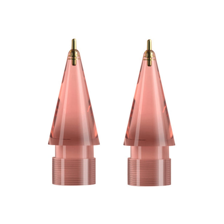 For Apple Pencil 1/2 2pcs Stylus Transparent Replacement Needle Nib, Spec:, Extended (Red), Extended (Blue), Extended (Green), Extended (Pink), Extended (Gray), Extended (Gold), Extended (Purple), Round (Red), Round (Blue), Round (Green), Round (Pink) ...