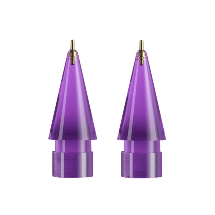 For Apple Pencil 1/2 2pcs Stylus Transparent Replacement Needle Nib, Spec:, Extended (Red), Extended (Blue), Extended (Green), Extended (Pink), Extended (Gray), Extended (Gold), Extended (Purple), Round (Red), Round (Blue), Round (Green), Round (Pink) ...