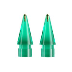 For Apple Pencil 1/2 2pcs Stylus Transparent Replacement Needle Nib, Spec:, Extended (Red), Extended (Blue), Extended (Green), Extended (Pink), Extended (Gray), Extended (Gold), Extended (Purple), Round (Red), Round (Blue), Round (Green), Round (Pink) ...