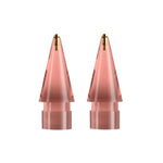 For Apple Pencil 1/2 2pcs Stylus Transparent Replacement Needle Nib, Spec:, Extended (Red), Extended (Blue), Extended (Green), Extended (Pink), Extended (Gray), Extended (Gold), Extended (Purple), Round (Red), Round (Blue), Round (Green), Round (Pink) ...
