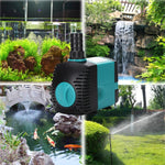 水槽用水中ポンプ噴水フィルター魚池用、EUプラグ、EB-301 3W、EB-302 6W、EB-303 10W、EB-304 15W、EB-305 25W、EB-306 35W、EB-307 50W、EB-308 60W