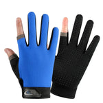 1 Pair QX0008 Outdoor Sunscreen Non-Slip Exposed Two-Finger Fishing Gloves, Free Size