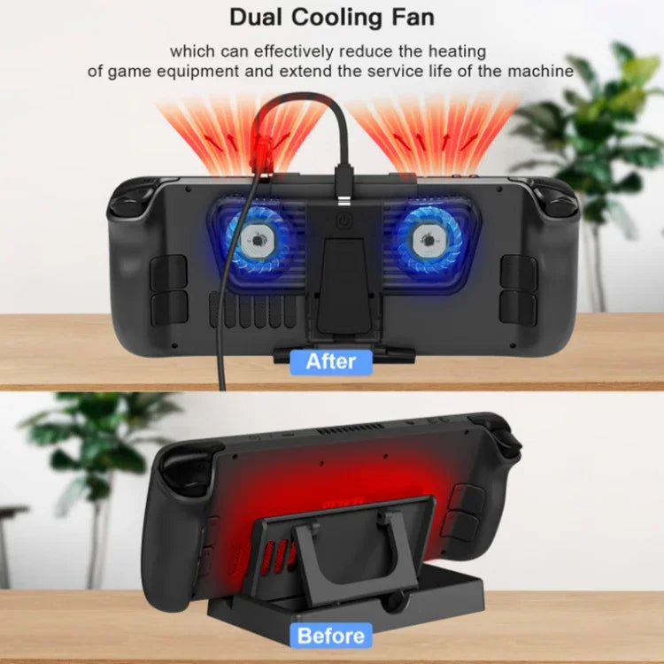 JYS Steam Deck/Switch/OLED ゲームコンソール用冷却ファン ブラケット付き, JYS-SD006