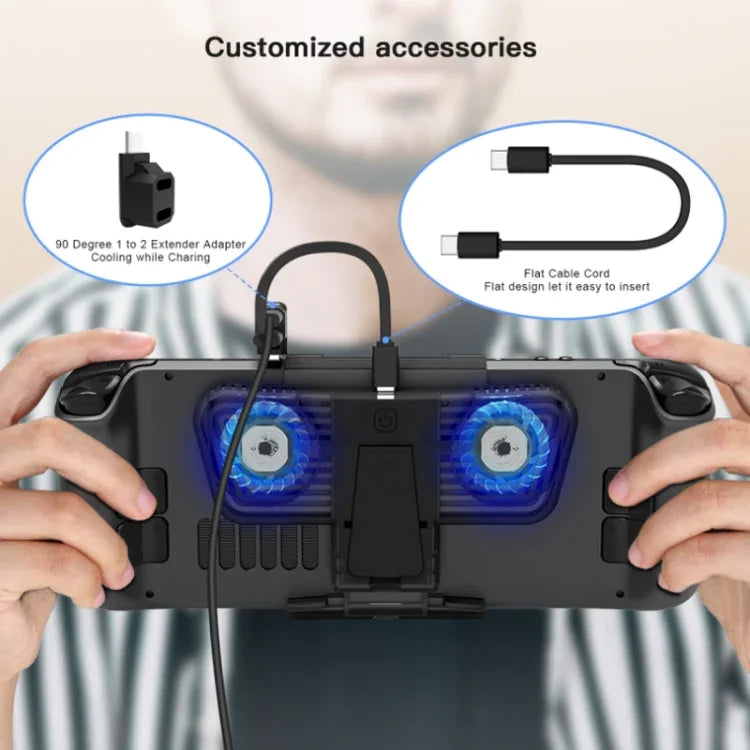 JYS Steam Deck/Switch/OLED ゲームコンソール用冷却ファン ブラケット付き, JYS-SD006