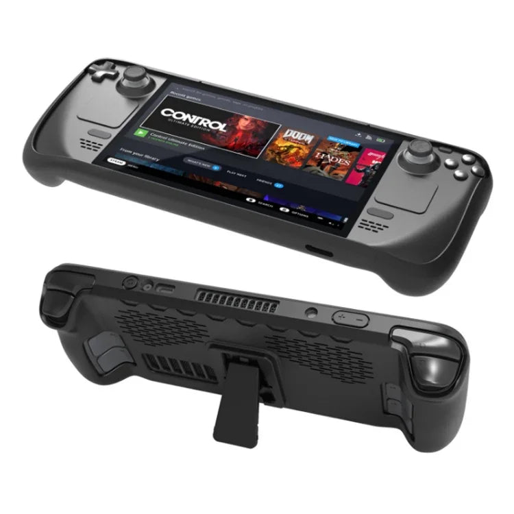 JYS Steam Deck ハンドヘルド TPU ケース + タッチパッドボタンステッカー, TPU ケース + タッチパッドボタンステッカー