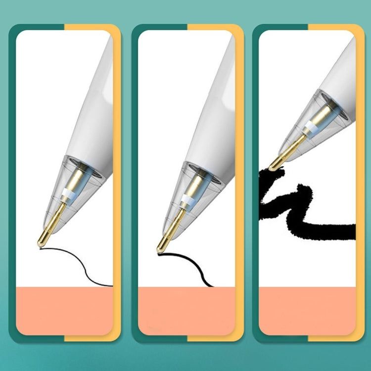 Apple Pencil 1/2用 透明交換ペン先変換ニブ、スタイル：5.0 ゴールデンニードル、6.0 ゴールデンニードル、7.0 ゴールデンニードル、5.0 シルバーニードル、6.0 シルバーニードル、7.0 シルバーニードル