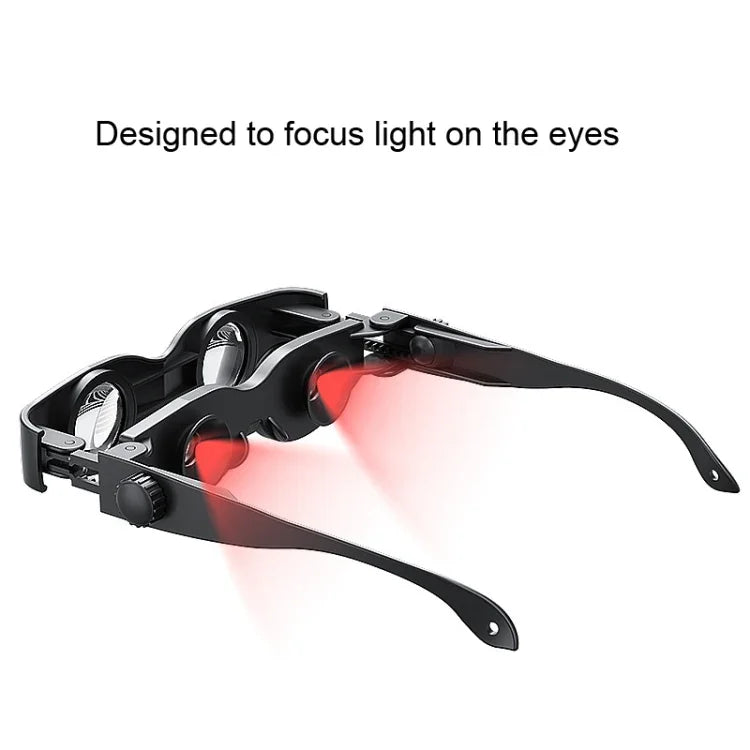 DM0125 3X Fishing Binoculars Adjustable Focus Glass Type Binoculars, Hardcover, With Grey Polarised Lens, With Yellow Polarised Lens, With Red Polarised Lens, With Grey + Yellow  Lens, With Tricolour  Lens