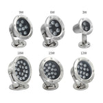 LED水中ライト プール魚池噴水防水景観ライト、3W、6W、9W、12W、18W、24W
