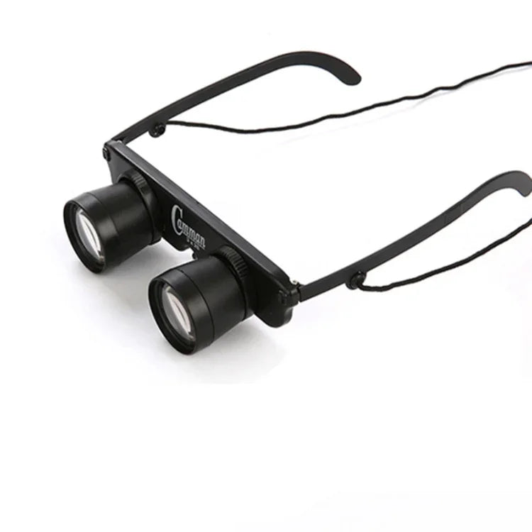 Camman 3 x 28 調節可能フォーカス ガラスタイプ釣り用双眼鏡 仕様：双眼鏡のみ ジッパー付きメガネケース付き