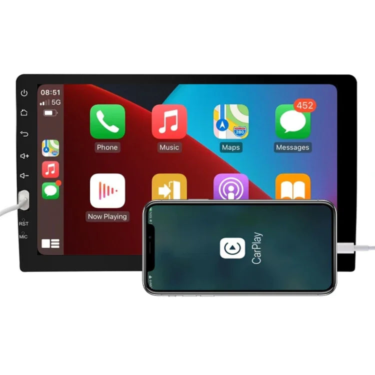 Q3570 9インチ Carplay シングルスピンドル MP5プレーヤー, スタイル: 標準, 標準+4灯カメラ, 標準+8灯カメラ, 標準+12灯カメラ