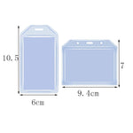 Multifunctional Retractable Waterproof Card Case Keychain Ring Card Sleeve