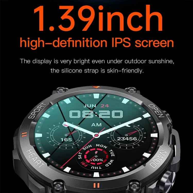 K56Pro 1.39インチ 心拍数・血圧・血中酸素モニタリングスマート通話時計