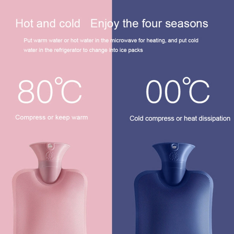 大型耐爆水注入PVC湯たんぽ 仕様：1000ml（レザーピンク）、1000ml（オレンジ）、1000ml（ライトグレー）、1000ml（ダークグレー）、1000ml（ネイビーブルー）、1000ml（スカイブルー）、2000ml（レザーピンク）、2000ml（オレンジ）、2000ml（ライトグレー）