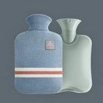 大型耐爆水注入PVC湯たんぽ 仕様：1000ml（レザーピンク）、1000ml（オレンジ）、1000ml（ライトグレー）、1000ml（ダークグレー）、1000ml（ネイビーブルー）、1000ml（スカイブルー）、2000ml（レザーピンク）、2000ml（オレンジ）、2000ml（ライトグレー）