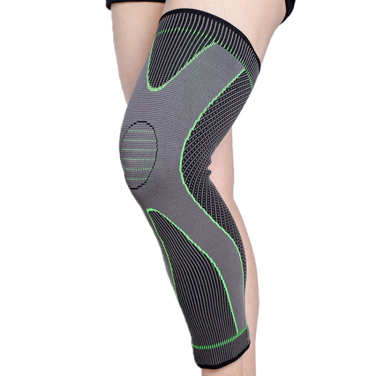 ナイロン編みライディングスポーツ延長膝パッド、XL、XXL
