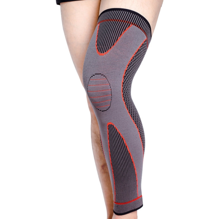 ナイロン編みライディングスポーツ延長膝パッド、XL、XXL