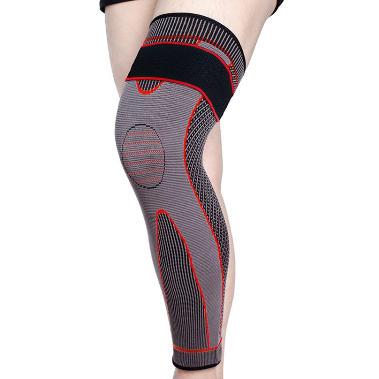 ナイロン編みライディングスポーツ延長膝パッド、XL、XXL