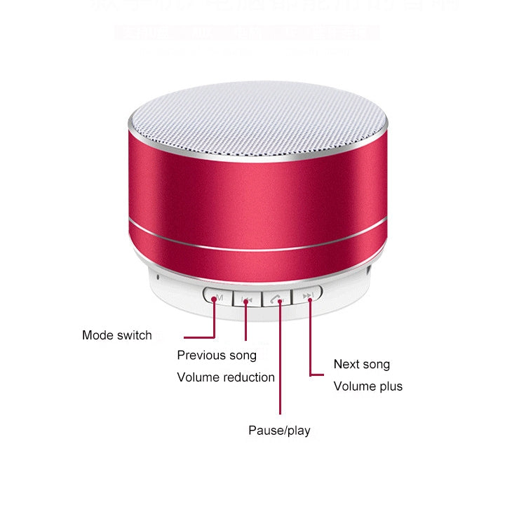 ミニメタルワイヤレスBluetoothスピーカー