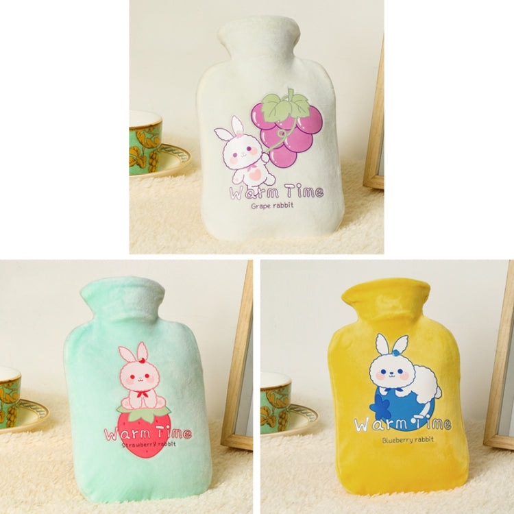 キャラクターベルベットカバー 厚手耐爆PVC水入り湯たんぽ 500ML ミルキーホワイト、1000ML ミルキーホワイト、2000ML ミルキーホワイト、500ML ライトグリーン、1000ML ライトグリーン、2000ML ライトグリーン、500ML イエロー、1000ML イエロー、2000ML イエロー