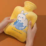 キャラクターベルベットカバー 厚手耐爆PVC水入り湯たんぽ 500ML ミルキーホワイト、1000ML ミルキーホワイト、2000ML ミルキーホワイト、500ML ライトグリーン、1000ML ライトグリーン、2000ML ライトグリーン、500ML イエロー、1000ML イエロー、2000ML イエロー