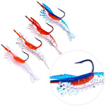 HENGJIA SO077 6cm 3g 鉛巻きエビソフトルアー シーバス用フェイクルアー、SO077 1、SO077 2、SO077 3、SO077 4