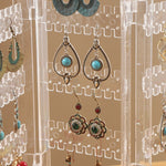 Multi-layer Rotating Earrings Storage Display Rack, Tube Type