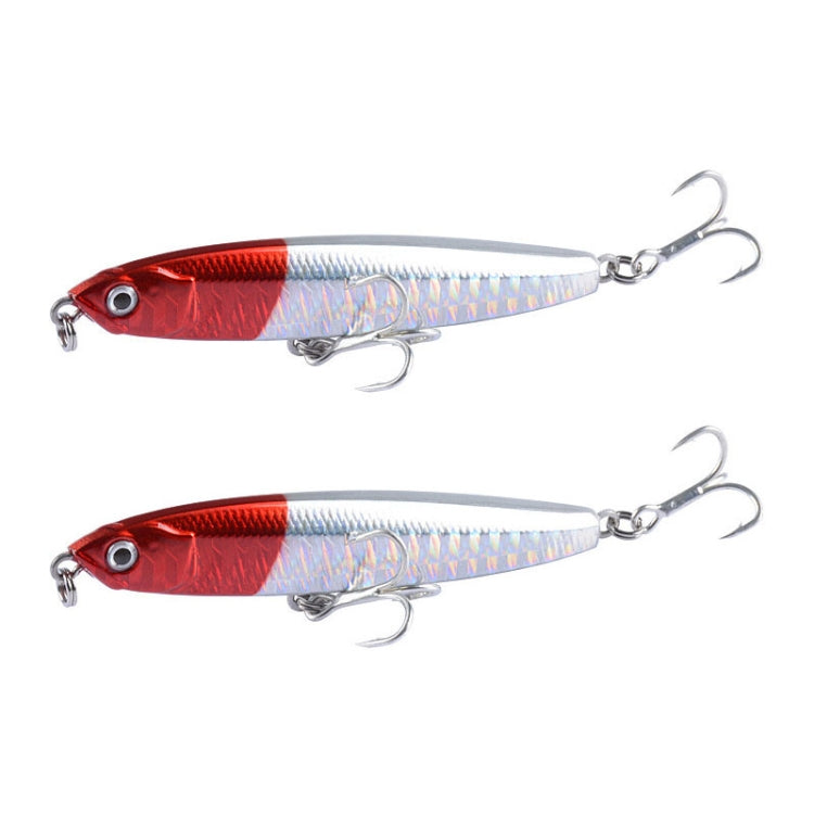 2個セット CH79 ハードベイト ロングキャスティングシンキングペンシルフェイクルアー、仕様：8cm 10g、8cm 14g、10.4cm 18g
