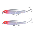 2個セット CH79 ハードベイト ロングキャスティングシンキングペンシルフェイクルアー、仕様：8cm 10g、8cm 14g、10.4cm 18g