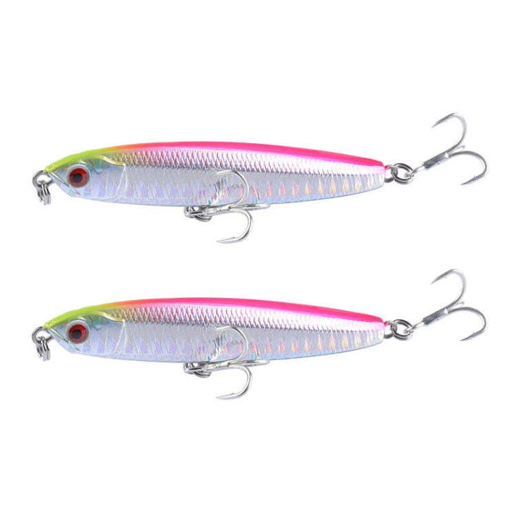 2個セット CH79 ハードベイト ロングキャスティングシンキングペンシルフェイクルアー、仕様：8cm 10g、8cm 14g、10.4cm 18g