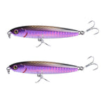 2個セット CH79 ハードベイト ロングキャスティングシンキングペンシルフェイクルアー、仕様：8cm 10g、8cm 14g、10.4cm 18g