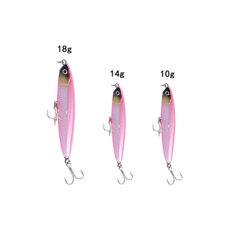 2個セット CH79 ハードベイト ロングキャスティングシンキングペンシルフェイクルアー、仕様：8cm 10g、8cm 14g、10.4cm 18g