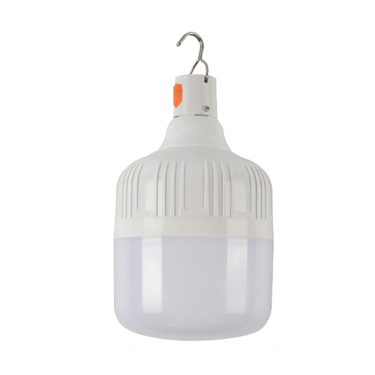 AB26 USB充電式LED電球 夜市屋台ライト 屋外キャンプ用吊り下げランプ、出力：30W（ホワイト）、60W（ホワイト）、80W（ホワイト）、100W（ホワイト）、200W（ホワイト）、300W（ホワイト）、80W（オレンジ）、100W（オレンジ）、200W（オレンジ）、300W（オレンジ）