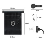 Car Mounted Garbage Bag  Folding Hanging Cleaning Organiser, Titanium Grey