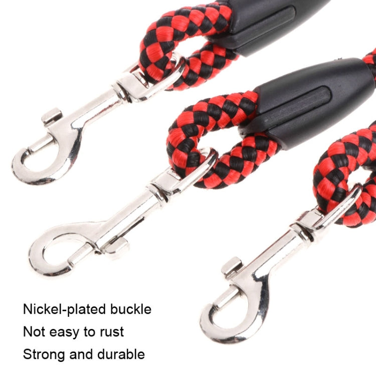 140cm 3イン1リード 多頭用犬用散歩ロープ、140cm 3イン1 青、140cm 3イン1 赤、140cm 3イン1 ローズレッド