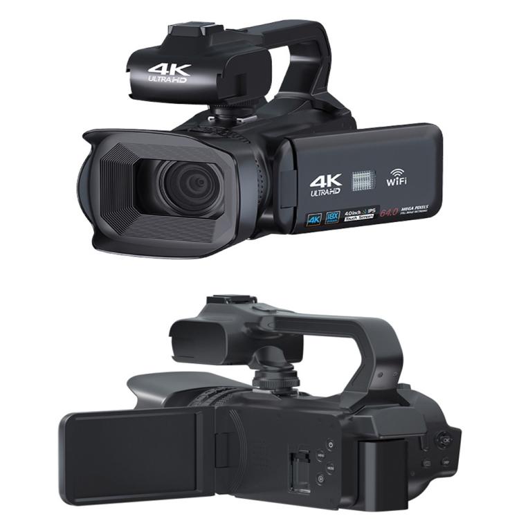 64MP 4インチタッチスクリーンハンドヘルドデジタルビデオカメラ、4K 16G、4K 32G、4K 64G