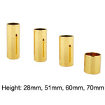2個セット ステンレススチール ギタースライドチューブ フォークスライドブロック 28mm（シルバー）、51mm（シルバー）、60mm（シルバー）、70mm（シルバー）、28mm（ゴールド）、51mm（ゴールド）、60mm（ゴールド）、70mm（ゴールド）、28mm（ブラック）、51mm（ブラック）、60mm（ブラック）、70mm（ブラック）
