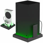 Xbox Series X S 充電冷却ファンベース RGB カラフルライト チャージャーブラケット用, RGB カラフルライト