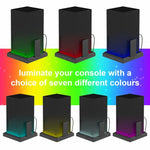 Xbox Series X S 充電冷却ファンベース RGB カラフルライト チャージャーブラケット用, RGB カラフルライト