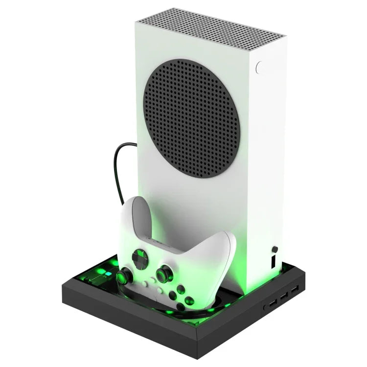 Xbox Series X S 充電冷却ファンベース RGB カラフルライト チャージャーブラケット用, RGB カラフルライト