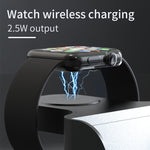 H27 15W 6イン1 時計機能付き 磁気電話ワイヤレス充電器 iWatch/AirPods対応、H27