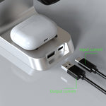H27 15W 6イン1 時計機能付き 磁気電話ワイヤレス充電器 iWatch/AirPods対応、H27