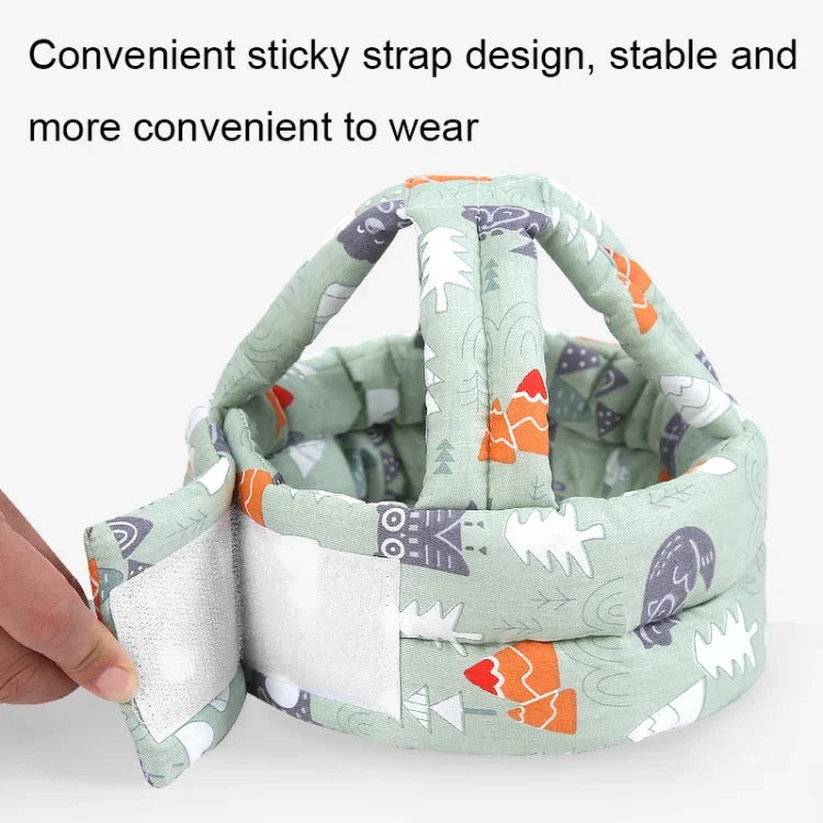 赤ちゃん用通気性転倒防止ヘッドプロテクティブキャップ ベビー保護キャップ 幼児用バンパーキャップ、仕様：ヒトデ、ピンクフォレスト、グリーンフォレスト、グレーフォレスト、ピンクフォレストアンテラー、グリーンフォレストアンテラー、グレーフォレストアンテラー、ヒトデアンテラー、グレー雲、グレースター