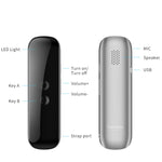 Junyue G5 スマート言語翻訳機 Bluetooth 携帯型 ビジネス学習用翻訳ペン、G5 ホワイト、G5 ブラック