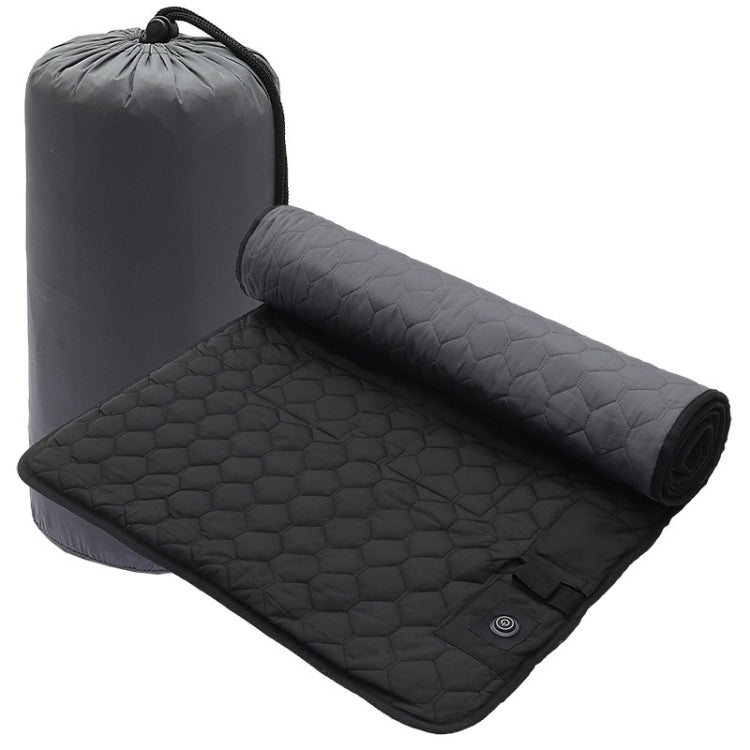 冬用 USB充電式スマート7ゾーン加熱 防寒寝袋パッド、198x62cm ブラックグレー、198x62cm ブルーオレンジ