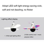 ZSCPH-001 40W多機能Bluetooth RGBカラフル三葉ミュージックアトモスフィアライト、サイズ：L（星）、S（星）、L（マジックボール）、S（マジックボール）