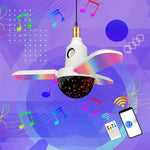 ZSCPH-001 40W多機能Bluetooth RGBカラフル三葉ミュージックアトモスフィアライト、サイズ：L（星）、S（星）、L（マジックボール）、S（マジックボール）