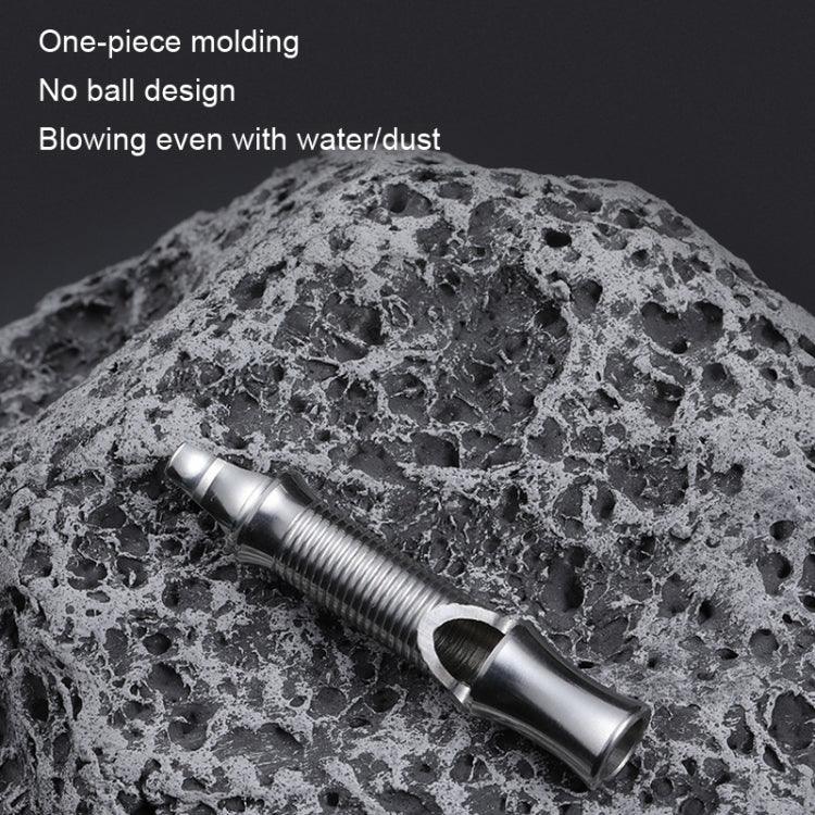 KS011 Stainless Steel Single Tube Outdoor Survivor Training High Frequency Whistle, KS011 Stainless Steel
